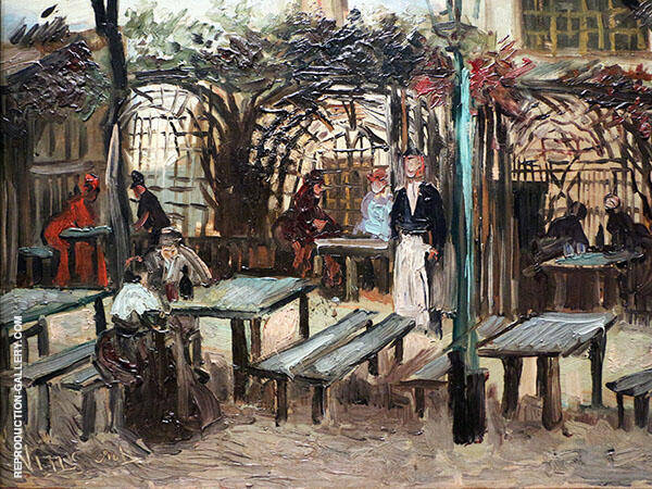 Terrace of a Cafe on Montmartre | Oil Painting Reproduction
