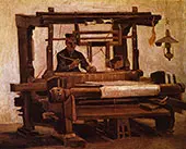 Weaver at The Loom 1884 By Vincent van Gogh