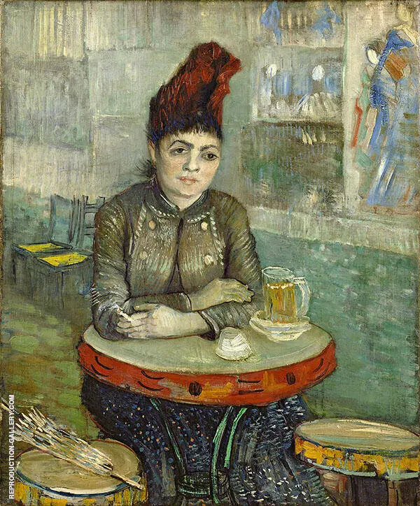 Agostina Segatori at The Cafe Du Tambourin 1887 By Vincent van Gogh
