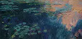 Reflections of Clouds on the Water-Lily Pond Left Panel By Claude Monet