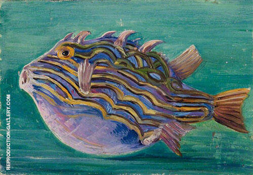 Exotic Fish 1880 by Marianne North | Oil Painting Reproduction