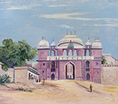 Gate of Rajah s Palace Benares India 1880 By Marianne North