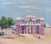 Gate of Rajah s Palace Benares India 1880 By Marianne North