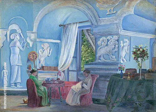 In The Old Palace Kandy Ceylon Sri Lanka 1880 By Marianne North