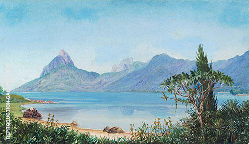 Lagoa de Freitas Near Rio Brazil 1880 | Oil Painting Reproduction
