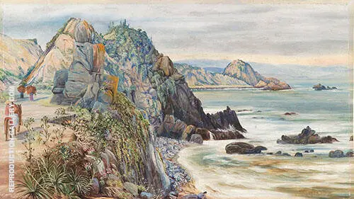 Sea Shore Near Valparaiso Chili 1880 By Marianne North