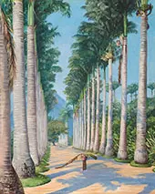 Side Avenue of Royal Palms at Botafoga Brazil 1880 By Marianne North