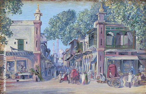 The Street of Blood Delhi 1880 | Oil Painting Reproduction