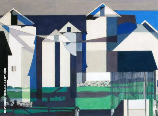 On a Connecticut Theme c 1958 By Charles Sheeler