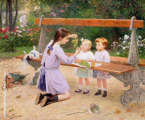 Grape Testing by Victor Gabriel Gilbert | Oil Painting Reproduction