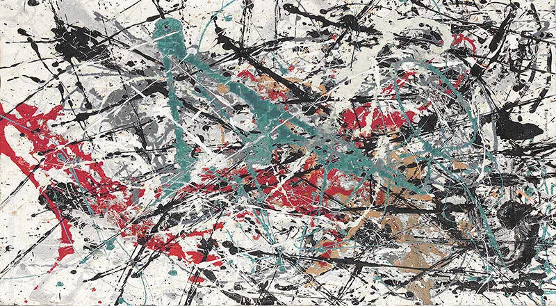 Inspired by, Landscape No 3 By Jackson Pollock (Inspired By)