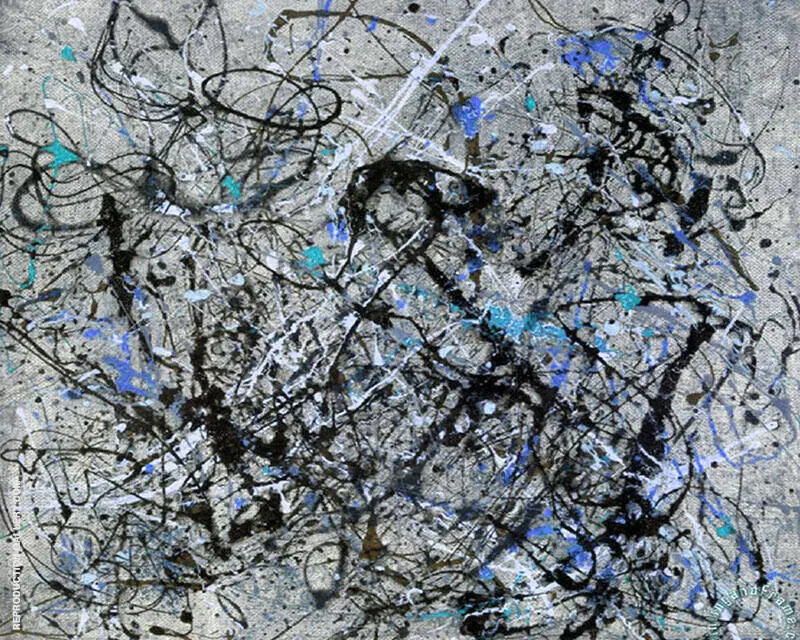 Inspired by, Landscape with Blue By Jackson Pollock (Inspired By)
