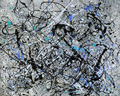 Inspired by, Landscape with Blue By Jackson Pollock (Inspired By)