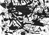 Inspired by, Black and White By Jackson Pollock (Inspired By)
