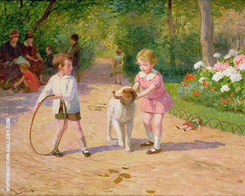 Playing with The Hoop | Oil Painting Reproduction