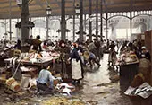 The Fish Hall at The Central Market 1881 By Victor Gabriel Gilbert