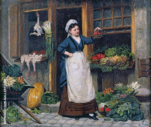 The Fruit Seller by Victor Gabriel Gilbert | Oil Painting Reproduction