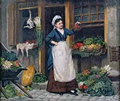 The Fruit Seller By Victor Gabriel Gilbert