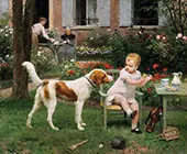 Baby's Snacktime By Victor Gabriel Gilbert