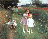 Children in a Poppy Field By Victor Gabriel Gilbert