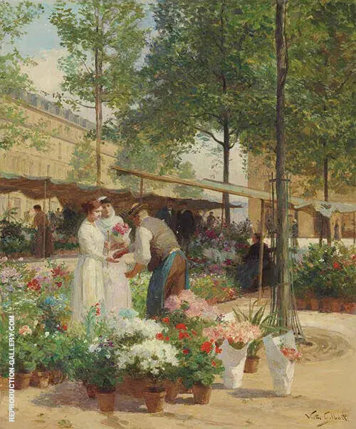 Paris Place de la Republique By Victor Gabriel Gilbert