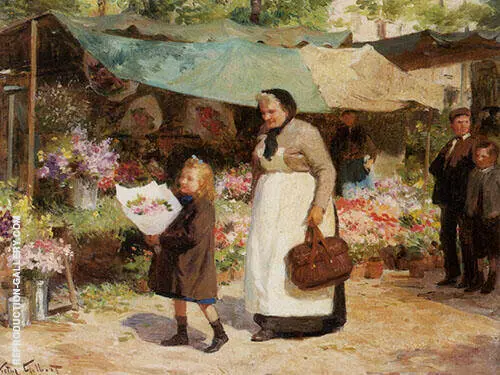 The Flower Market By Victor Gabriel Gilbert