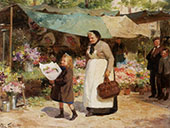 The Flower Market By Victor Gabriel Gilbert