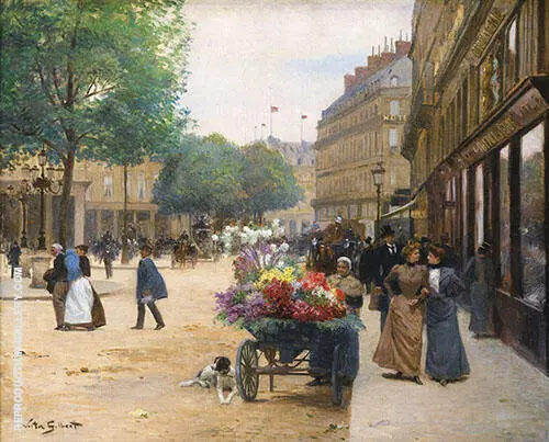The Flower Seller II By Victor Gabriel Gilbert