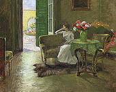 A Memory In The Italian Villa By William Merritt Chase