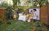 Open Air Breakfast 1888 By William Merritt Chase