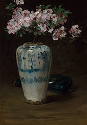 Pink Azalea Chinese Vase 1880 By William Merritt Chase