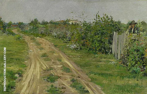 The Old Road Flatbush 1887 By William Merritt Chase
