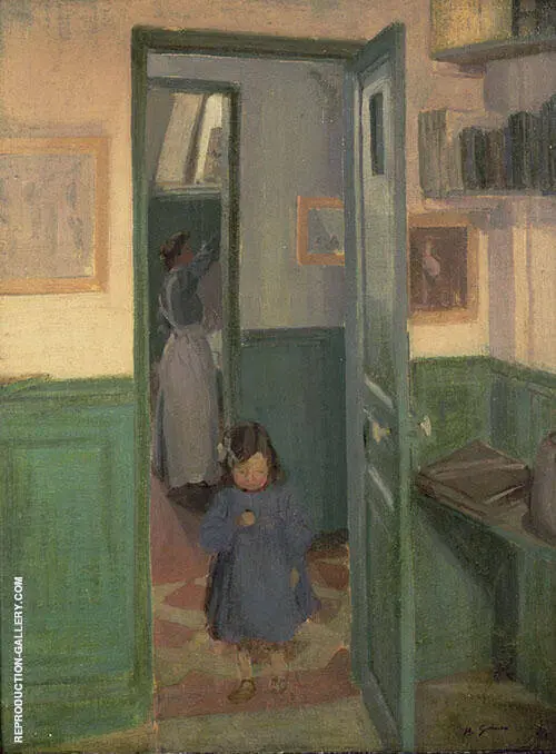 In Sickert's House at Neuville 1907 By Harold Gilman
