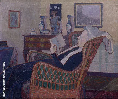 Interior with The Artist's Mother 1917 By Harold Gilman