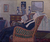 Interior with The Artist's Mother 1917 By Harold Gilman