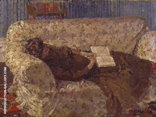 Lady on a Sofa c1910 By Harold Gilman