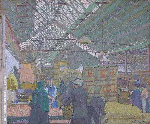 Leeds Market c1913 By Harold Gilman