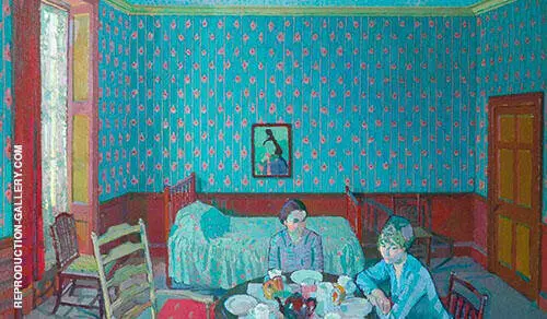 Tea in The Bedsitter 1916 By Harold Gilman