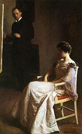 In The Studio 1890 By Joseph de Camp