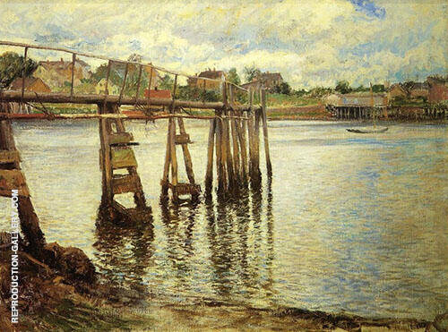 Jetty at Low Tide The Water Pier 1901 | Oil Painting Reproduction