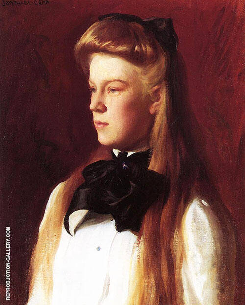 Miss Alice Boit 1898 by Joseph de Camp | Oil Painting Reproduction