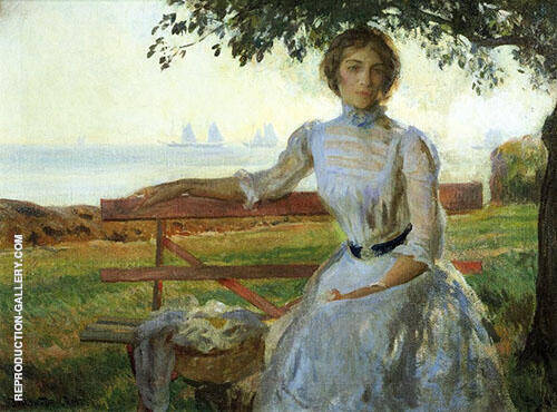 Mrs Ernest Major 1902 by Joseph de Camp | Oil Painting Reproduction