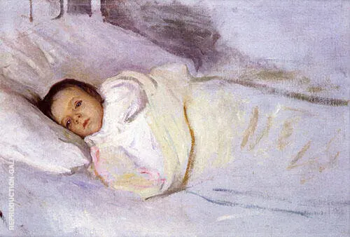 Portrait of The Artist's Daughter Sally By Joseph de Camp