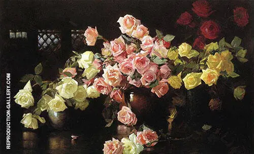 Roses 1890 By Joseph de Camp