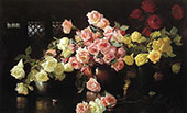 Roses 1890 By Joseph de Camp