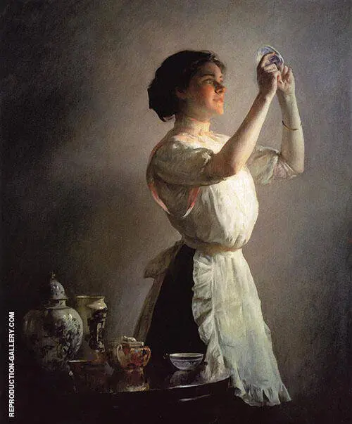 The Blue Cup 1909 By Joseph de Camp