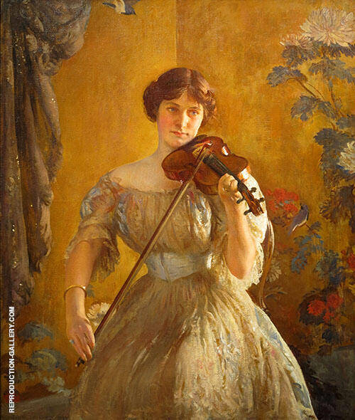 The Kreutzer Sonata 1912 by Joseph de Camp | Oil Painting Reproduction