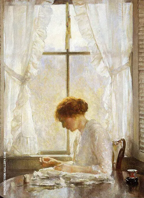 The Seamstress 1916 By Joseph de Camp