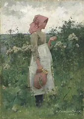 Going to The Well By Albert Chevallier Tayler