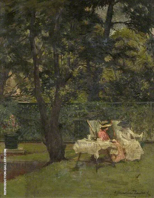 In The Garden 1912 By Albert Chevallier Tayler